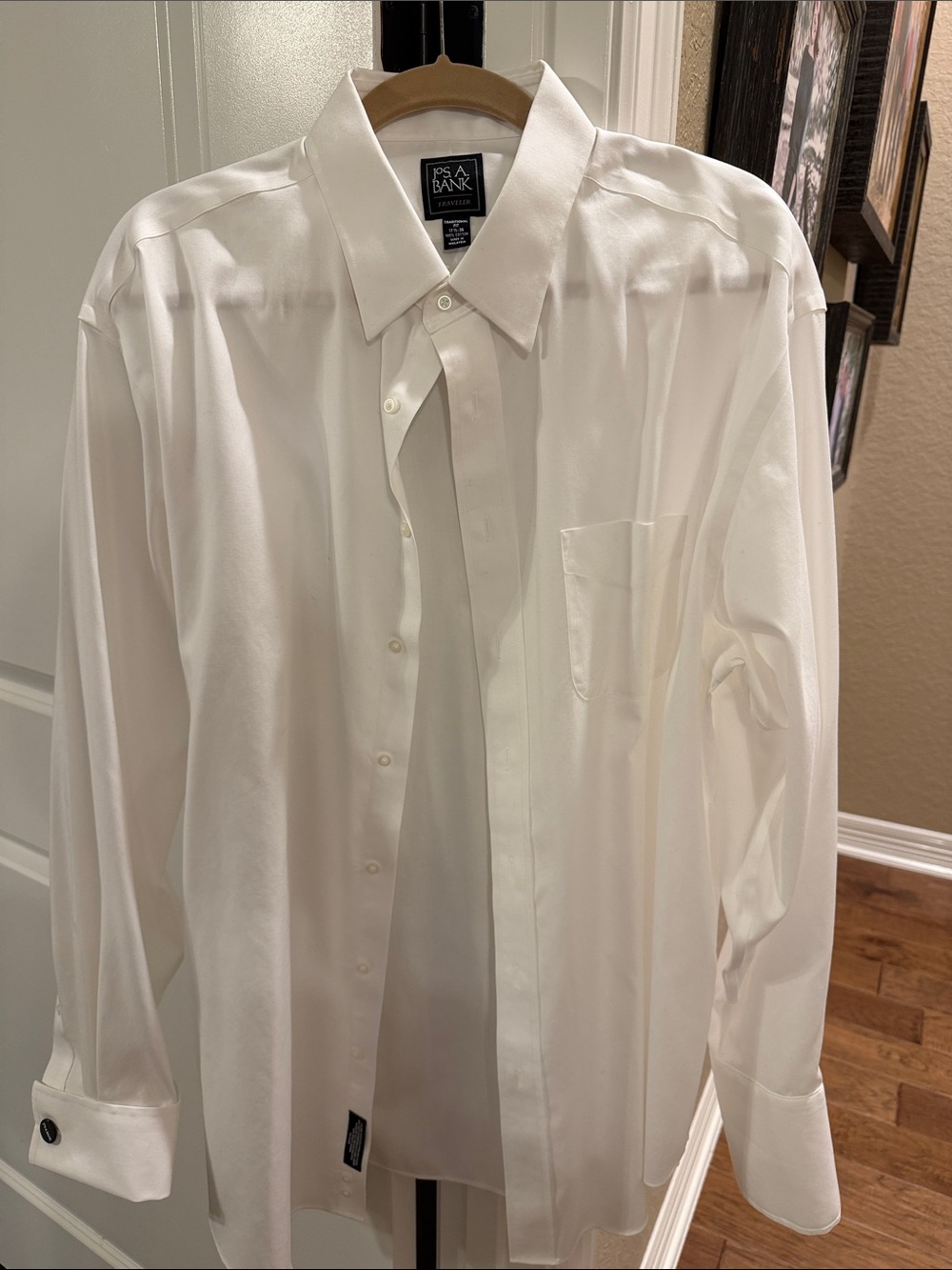 Jos. A. Bank White Men's Long-Sleeve Dress Shirt